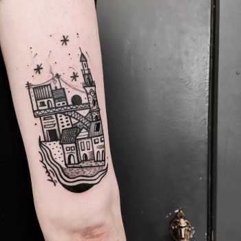 Porto city tattoo
