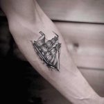 Ship tattoo by Jeanne Saar