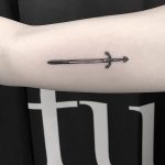 Small sword done at Evan Tattooing NY