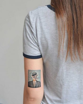 The Son of Man by René Magritte tattoo
