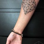 Tile pattern tattoo