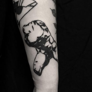 Torso bust tattoo done at BK Ink Studio