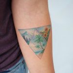 Tripple triangular landscape by Iris Tattoo