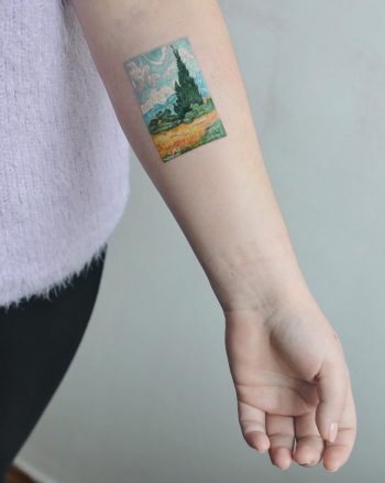 Van Gogh's painting tattoo