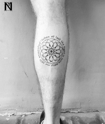 When at last the fight is won keep me still unsatisfied tattoo