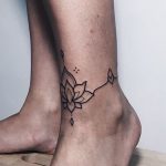 Ankle Lotus tattoo by Marlon B Tatts