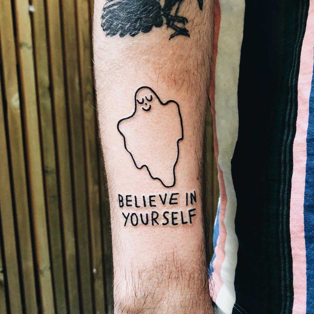 Believe in yourself tattoo.
