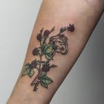 Berries and key tattoo