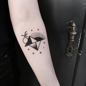 Conceptual paradise tattoo