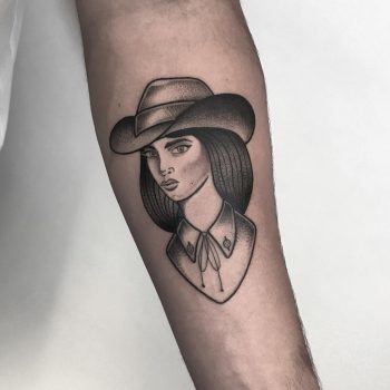 Cowgirl tattoo