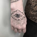 Crying cloud tattoo by Michele Volpi