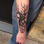 Deer tattoo by Scott Move