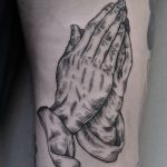 Dürer's praying hands tattoo