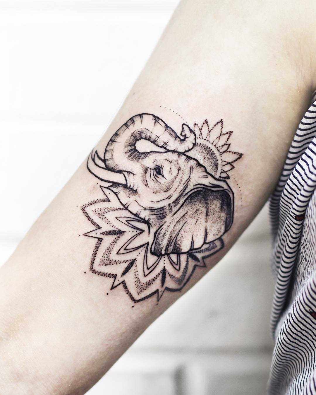 Tattoo tagged with: small, elephant, jin, micro, animal, tiny, ifttt,  little, wrist, minimalist | inked-app.com