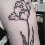Fancy tulip tattoo