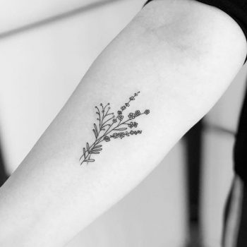 Fllower bouquet tattoo by Serranos Juan, Bogotá