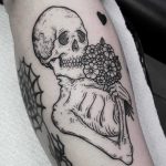 Flower hugger tattoo