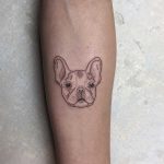 French bulldog tattoo by Nerdy Match Ink