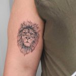Hyper realistic lion tattoo
