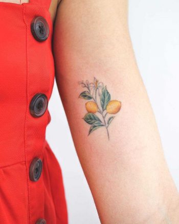 Lemon branch tattoo
