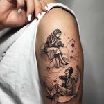 Lovers tattoo by Sasha Tattooing