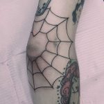 Lover's web tattoo