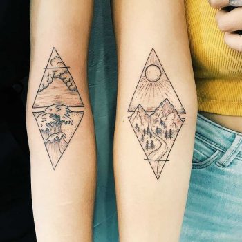 Matching landscapes for best friends by Cholo