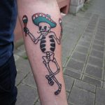 Mexican skeleton tattoo