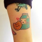 Milk and cookie tattoo