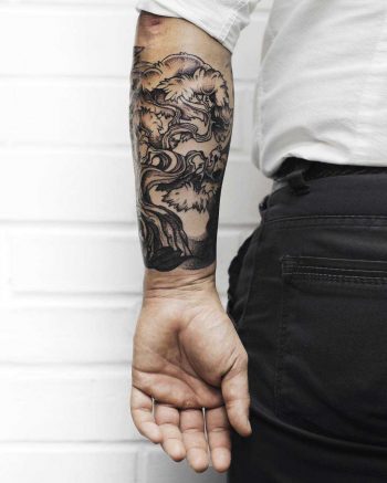 Native motives tattoo by Sasha Tattooing