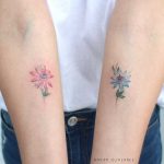 Passion fruit flowers tattoos