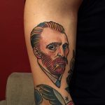 Portraits of Vincent van Gogh tattoo