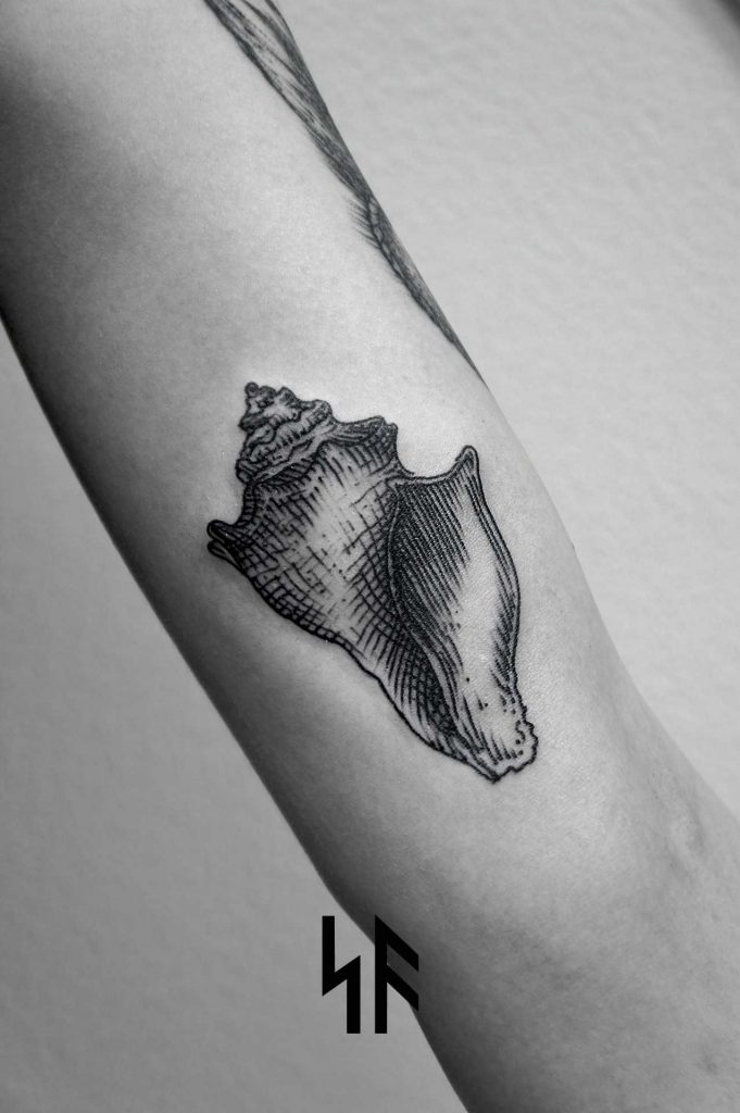 Seashell tattoo by SVA