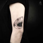 Shark tattoo by Ilayda Atlas