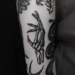 Skeleton hand tattoo done at BK Ink Studio