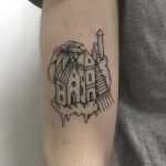 Small city scene tattoo