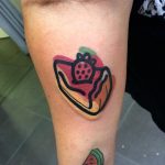 Strawberry cheesecake tattoo