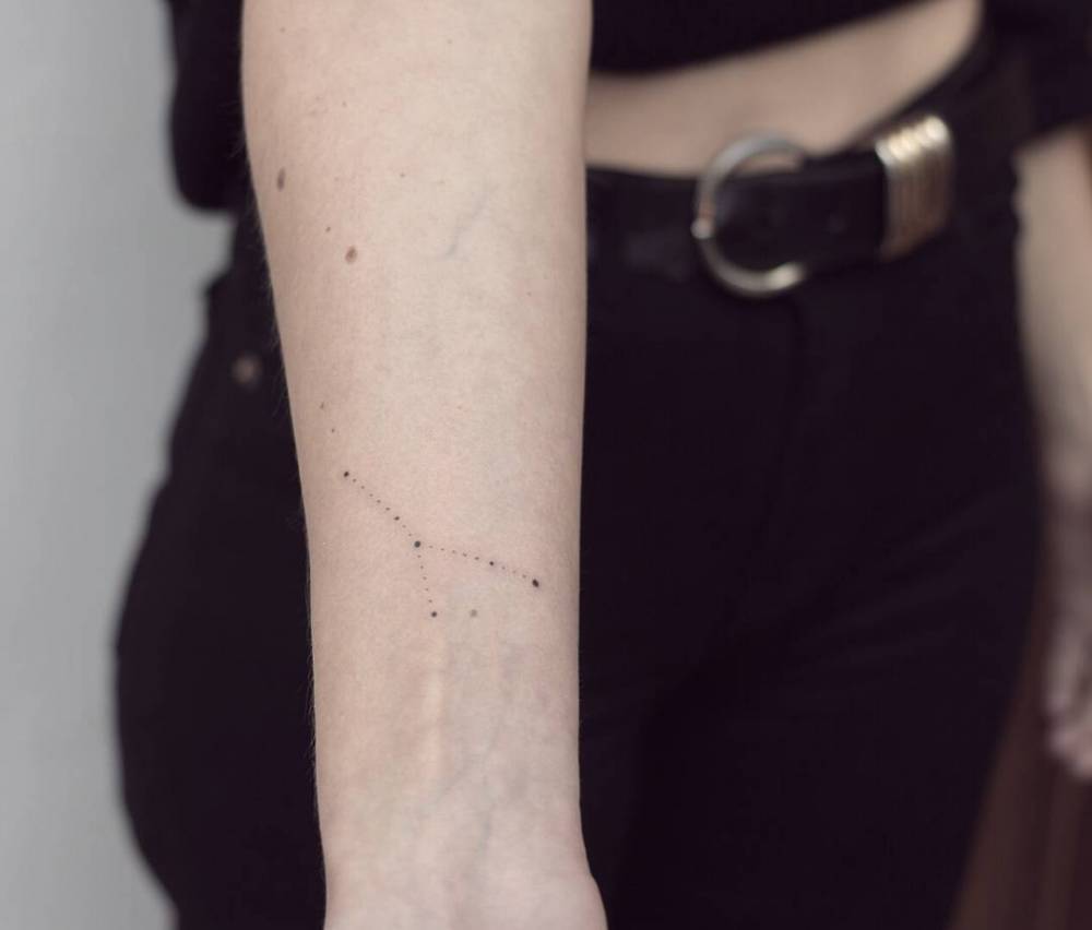 Taurus constellation tattoo by Nano Ponto A Ponto