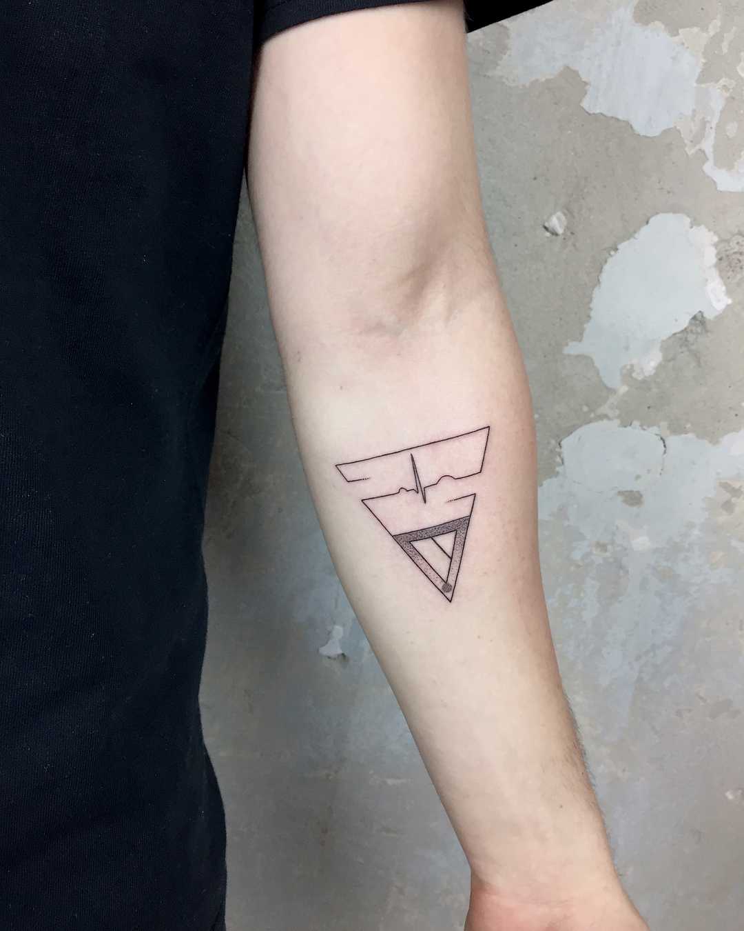 The essence of life triangle tattoo
