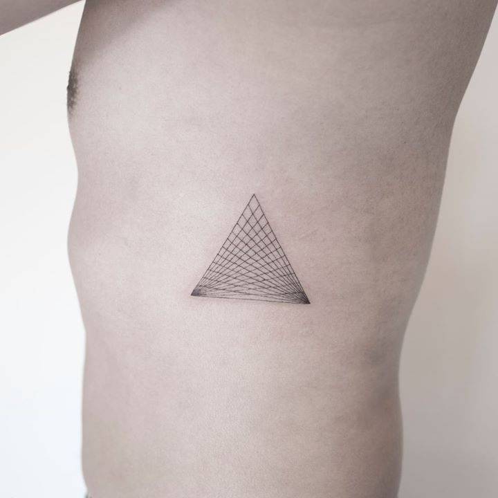 Triangle tattoo by Ilwol Hongdam