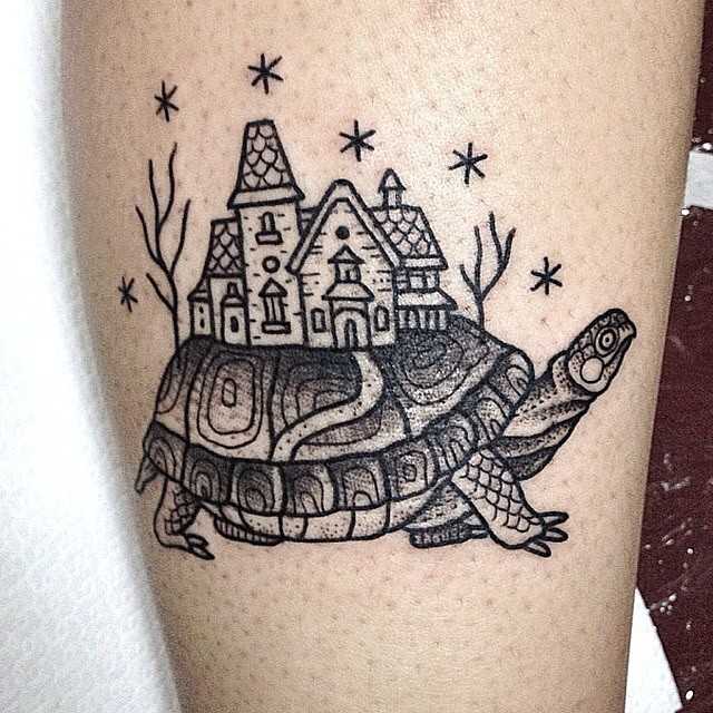 Turtle tattoo by Suflanda