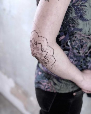 Unfinished mandala tattoo by Lox Luna