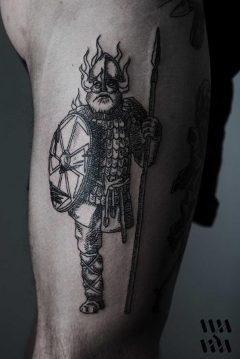 Viking tattoo by Warda