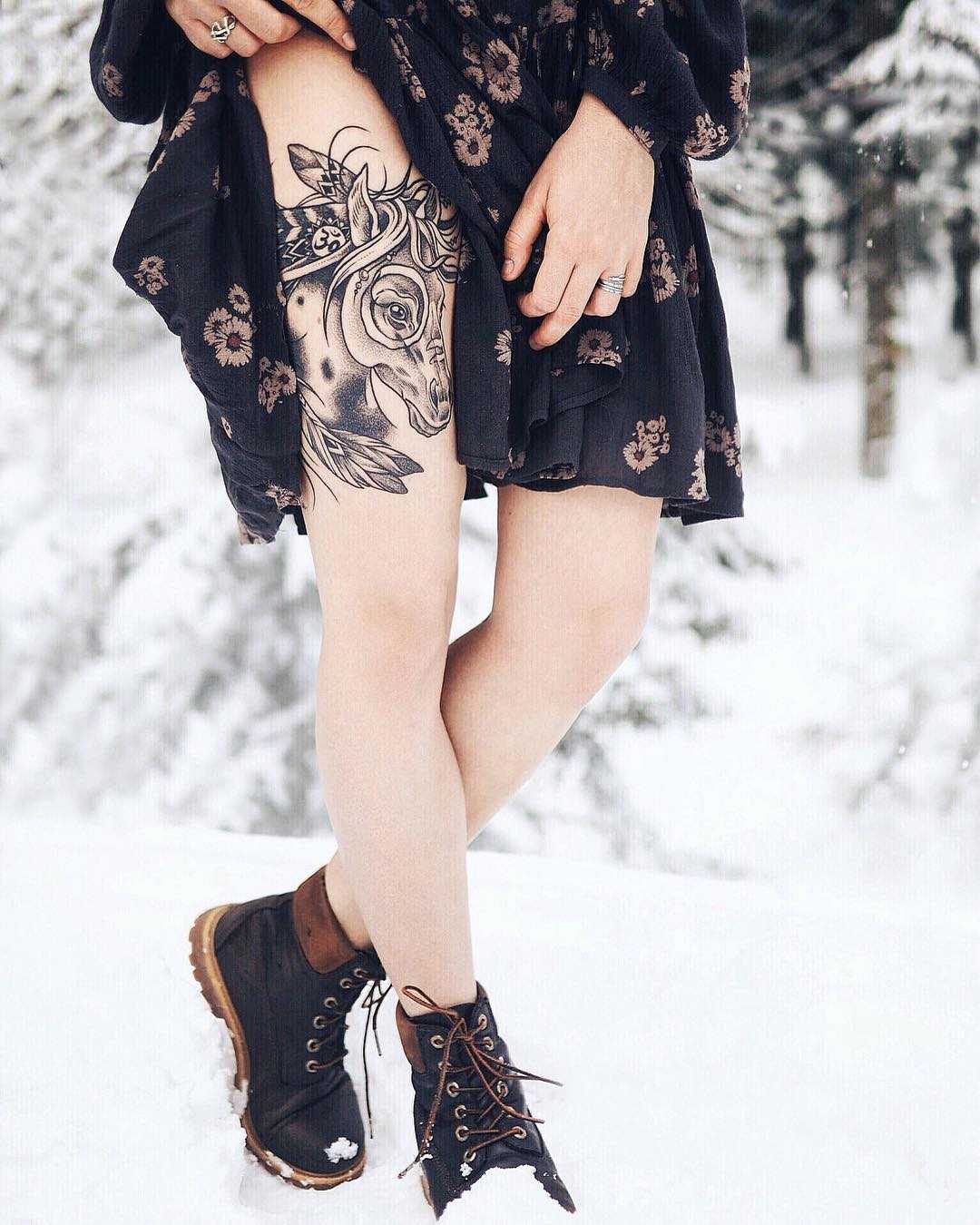 Wild spirit tattoo by Sasha Tattooing