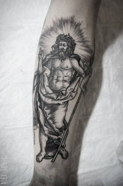 Albrecht Dürer inspired tattoo on the forearm