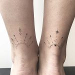 Ankle ornament tattoos by Femme Fatale