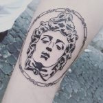 Antique bust by Jay Lester Tattoo
