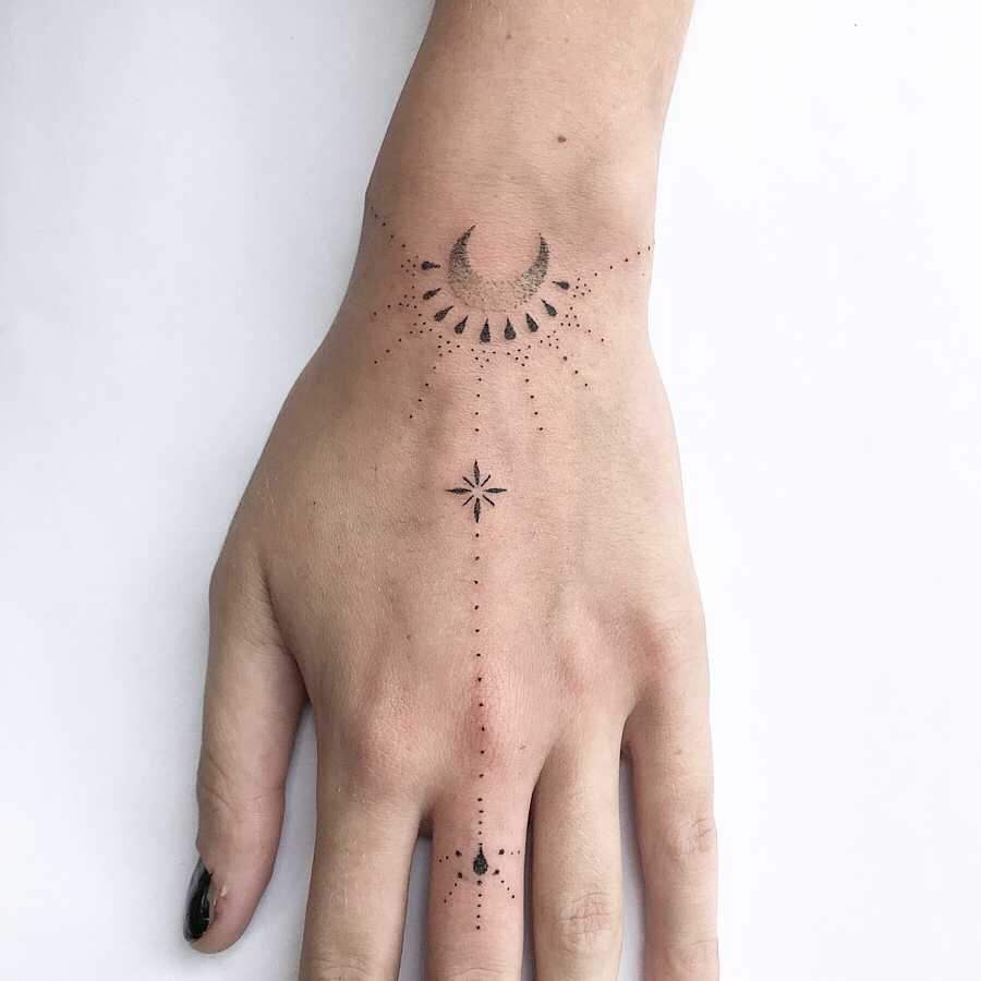 Beautiful wrist piece by Femme Fatale Tattoo - Tattoogrid.net