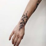 Botanical tattoo design