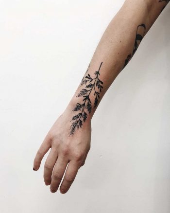 Botanical tattoo design